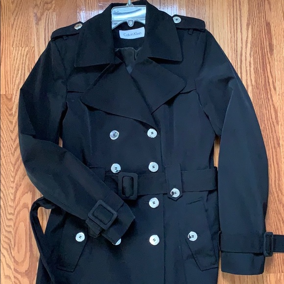 Calvin Klein Women’s Double Breasted Rain Jacket - Picture 5 of 6